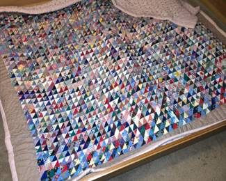 So much work in this crazy quilt