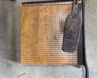 vintage paper cutter