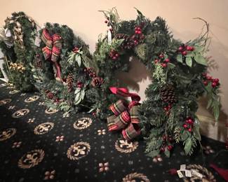 Lots of Christmas decorations