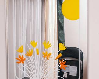 Mike Lee stenciled mirror