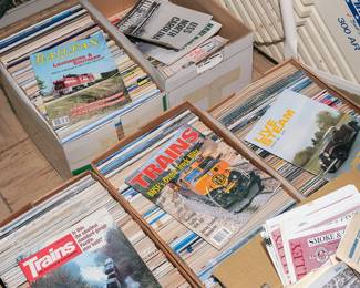 Lots of train magazines