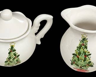 Topiary Ambiance Cream Sugar Set