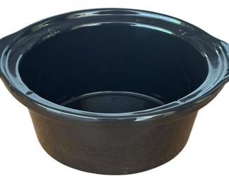 Black Oval Crock Pot Insert