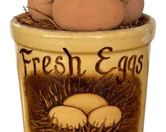Egg Decor Crock