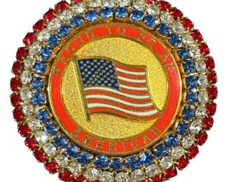 Proud to Be an American Shield Pin