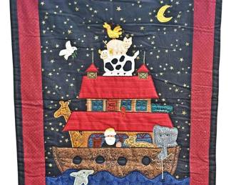 Quilted Noahs Ark Wall Hanging