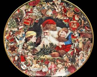 A Visit from St. Nicholas Victorian Plate