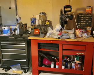 Tool cabinets, tools