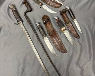 Knives, bayonets, swords