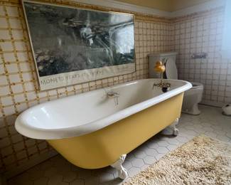 Tub is not for sale but calming scene regardless!