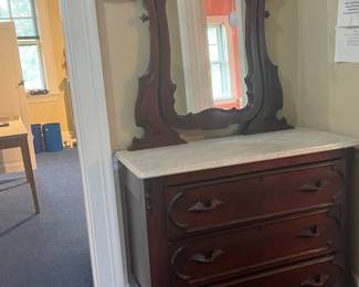 Antique Marble Top Dresser