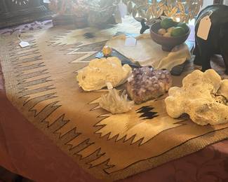 Minerals on a Navajo Rug