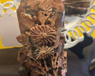 Antique Soapstone Vase