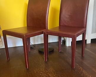 Leather Side Chairs