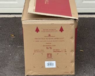 Balsam Hill 6' Frosted Yukon Spruce Christmas Tree