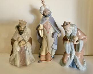 Vintage 6 Piece Set Llandro Nativity Figurines