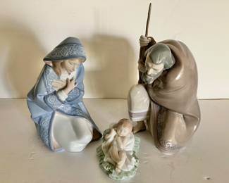 Vintage 6 Piece Set Llandro Nativity Figurines