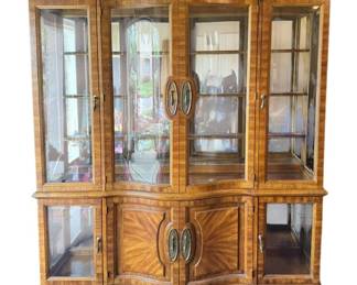 Gorgeous Walnut Colored China Cabinet