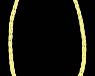 14K Gold Thin Choker Chain Necklace