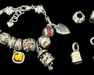 Brighton Charm Bracelet With Extra Charms