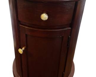 Swivel Wooden Accent Table