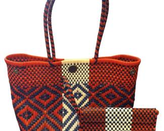 Astros Woven Shoulder Bag Wristlet
