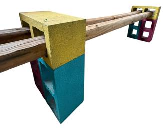 Cinderblock Bench