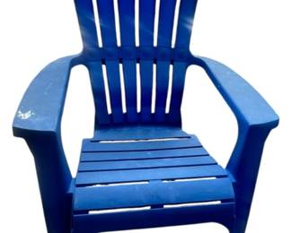 Blue Patio Adirondack Chair