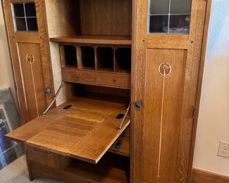 Stickley Cabinet with secretary drop down