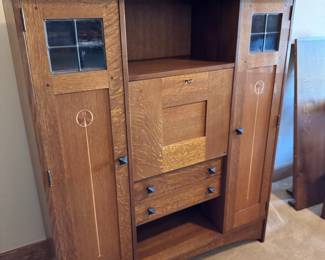 Stickley Cabinet with secretary drop down