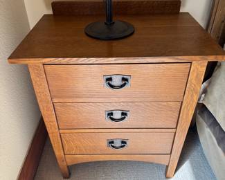Stickley 3 drawer side table