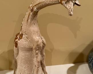 Large Pottery Giraffe