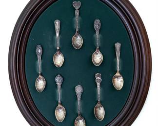 Franklin Mint sterling Love Spoons set