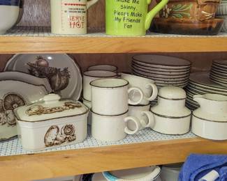 English Midwinter stoneware dinnerware