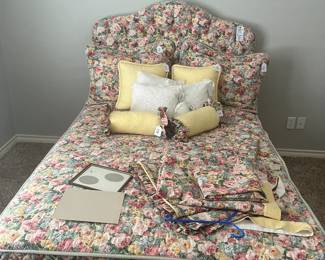 Full size bed bed and  spread