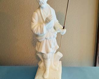 Vintage Fitz & Floyd Blanc de Chine Oriental Figurine, Japanese Porcelain, Chinoiserie Chic, White Porcelain