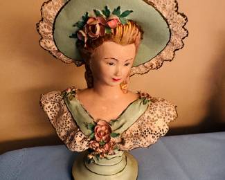 Chalkware Victorian bust