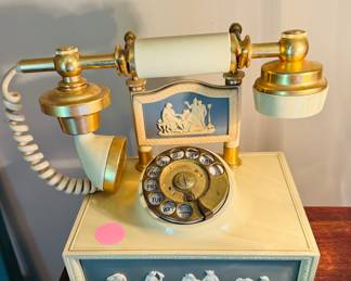 Vintage Grecian "Rotary Dial"  Phone | Wedgwood-Style 