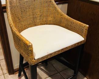 Pair of bar height chairs
