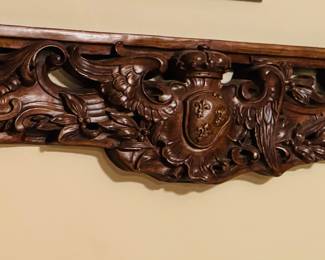 Carved over the door panel/decorative