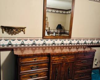 Dresser with mirror