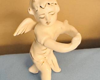 Vintage cherub candle holder