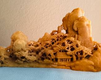 CARVED SOAPSTONE VILLAGE