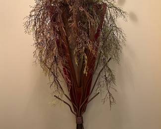 Large art glass wall pocket.