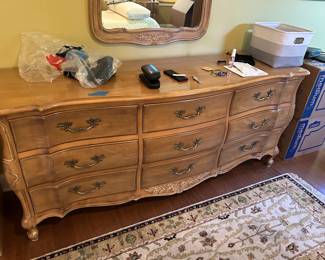 French Provencial bedroom furniture.