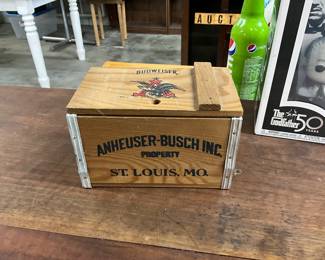 Budweiser Anheuser-Busch Wooden Beer Crate