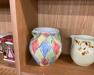 MacKenzie-Childs Odd Fellows Pattern Vase