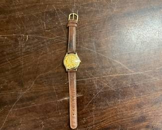 1990's Disney Mickey Mouse Gold Toned Watch