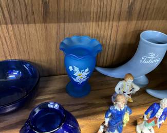 Westmoreland Blue Mist Satin Glass Vase