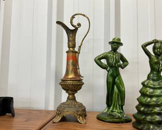Victorian Ornate Metal Ewer/Urn/Vase